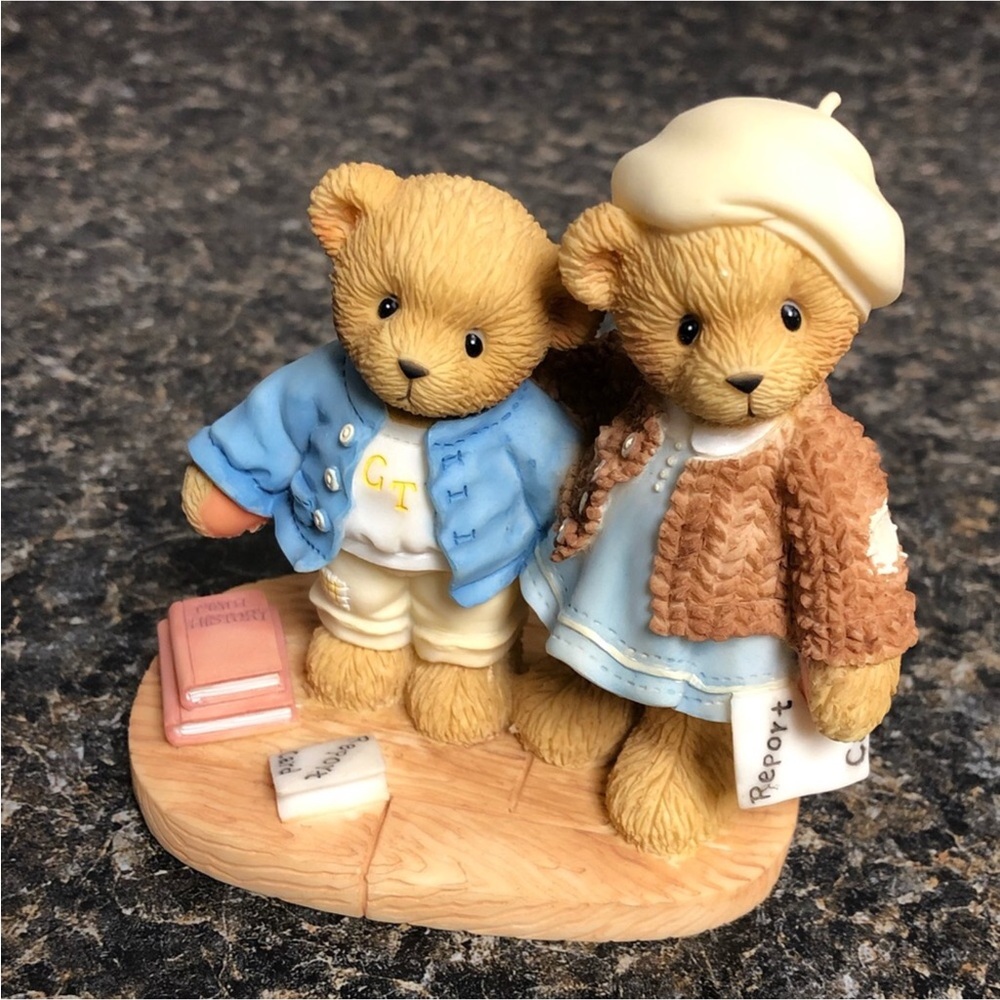 2000 Cherished teddies figurine Clement & Jodi try, try and try again